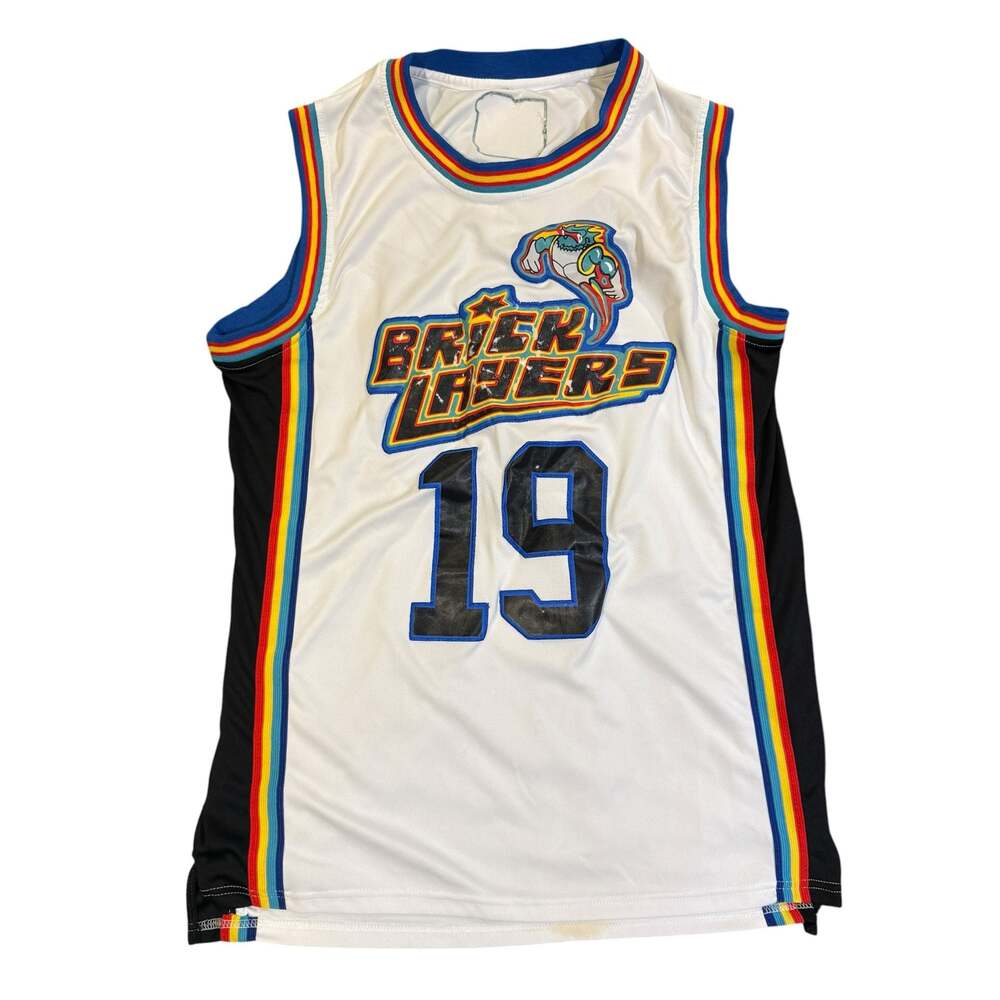 Vintage MTV Brick Layers Aaliyah 19 Basketball Jersey Size M